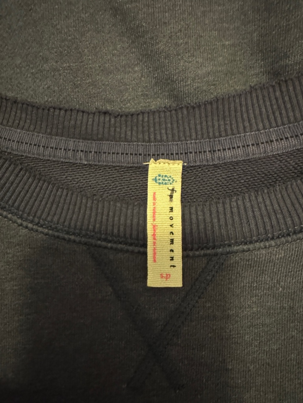 FP Movement by Free People Raw-Edge Sleeveless Crop Top - Dusty Blue - Picture 4 of 8